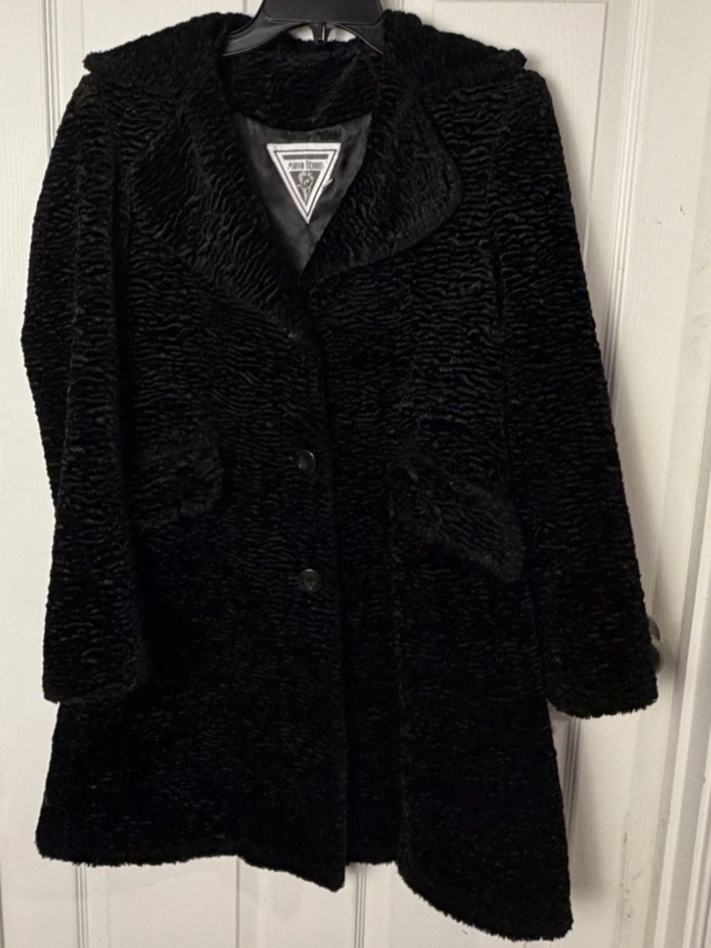 Marvin Richards Black Persian Lamb Coat